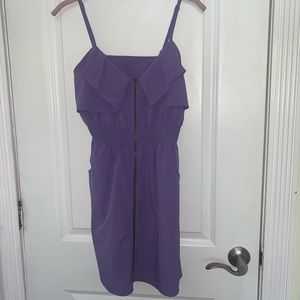 Purple Zip-Up Dress